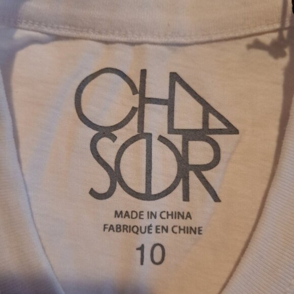 Chaser girls size 10 white short ruffle sleeve shirt, rainbow design, NWT - Picture 2 of 4